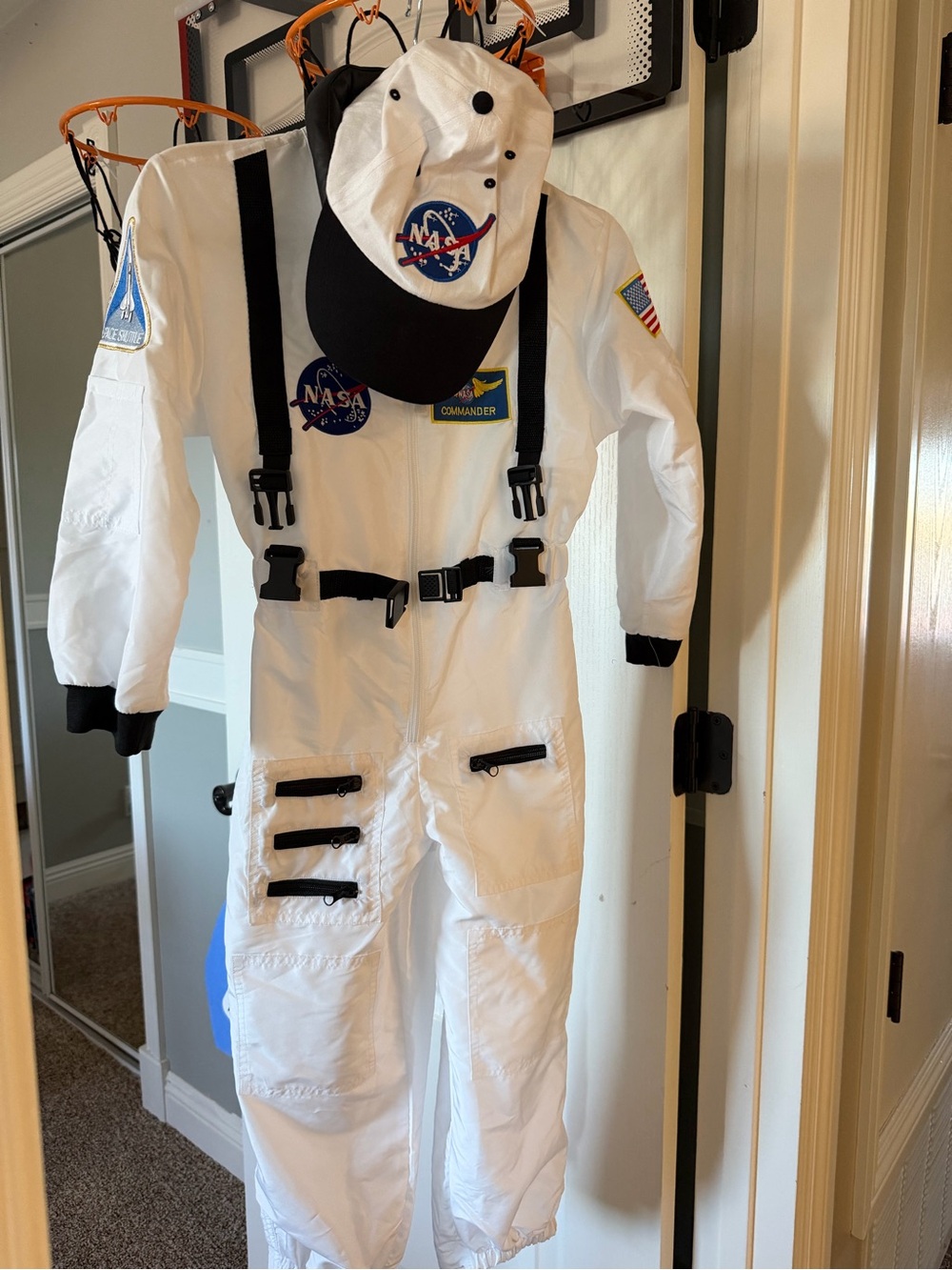 Kids White NASA Astronaut Costume